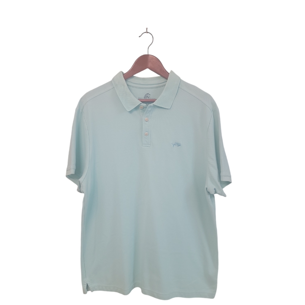 Islander Fishmerman Marlin Mint Green‎ Mens Polo Pima Cotton Size XL
